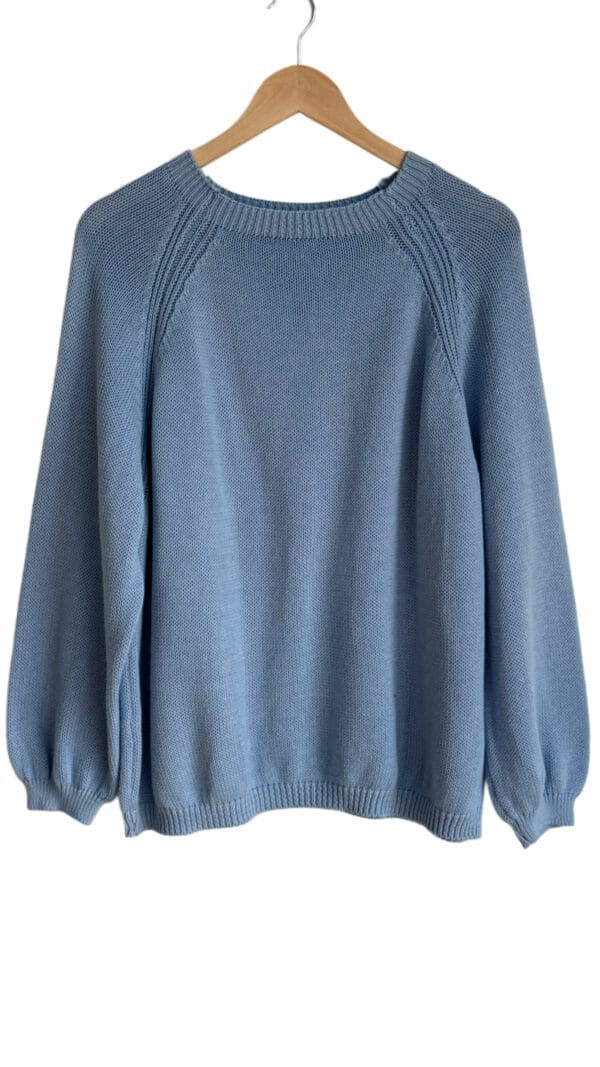 Sweter bawełniany błękit