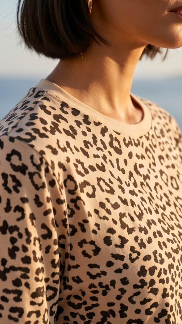 T-shirt w zwierzęcy print