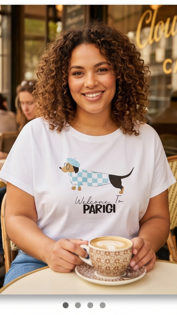 T-shirt z jamnikiem