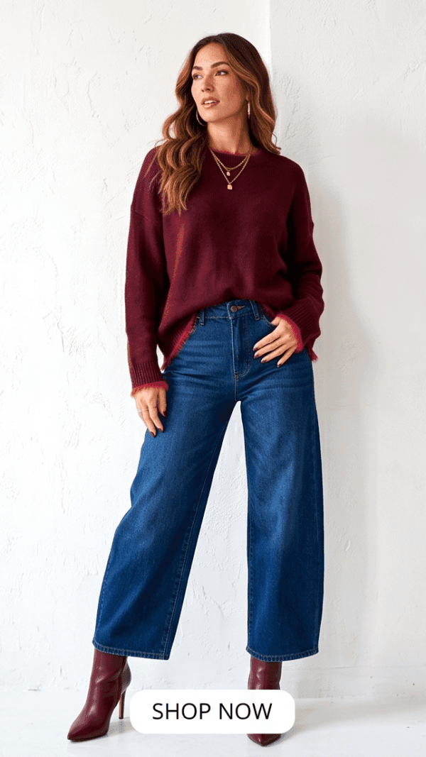 Sweter z postrzępionym zakończeniem